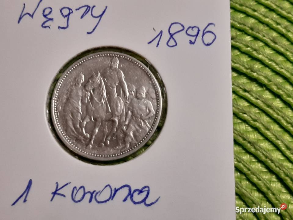 moneta srebrna Węgier z 1896r Numizmatyka