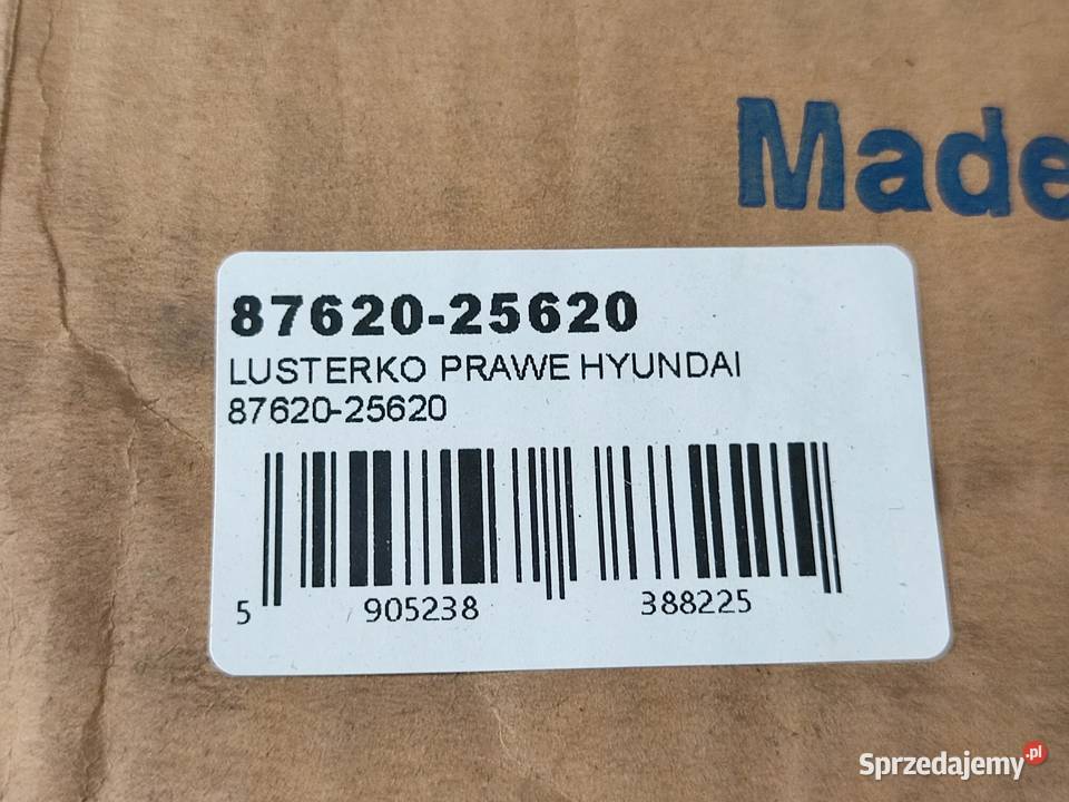 LUSTERKO PRAWE HYUNDAI ACCENT II 20002005 NOWE