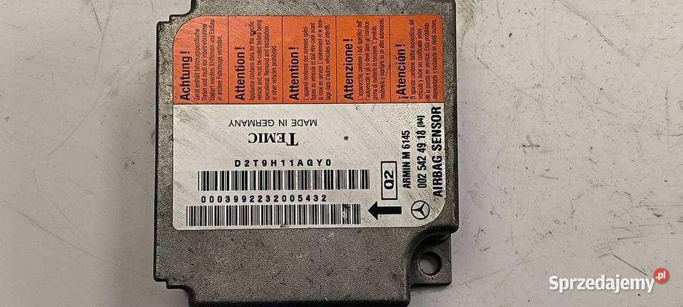 SENSOR AIRBAG MERCEDES ML W163 0025424918 Lipno