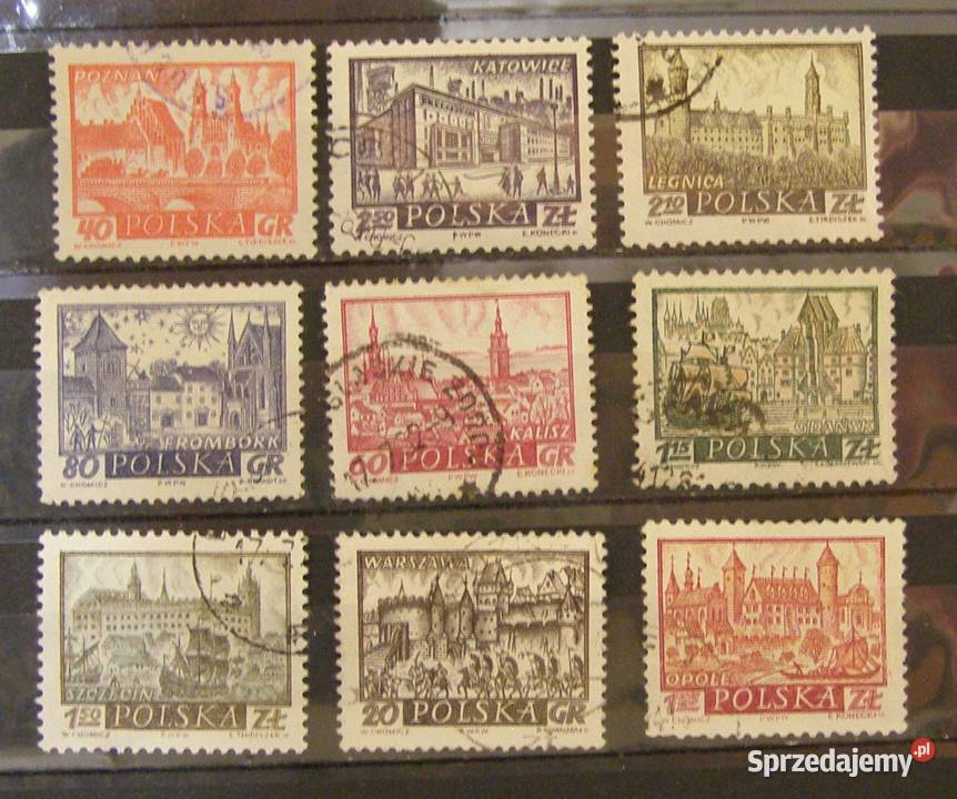 Znaczki pocztowe Polska 1961miasta Łódź