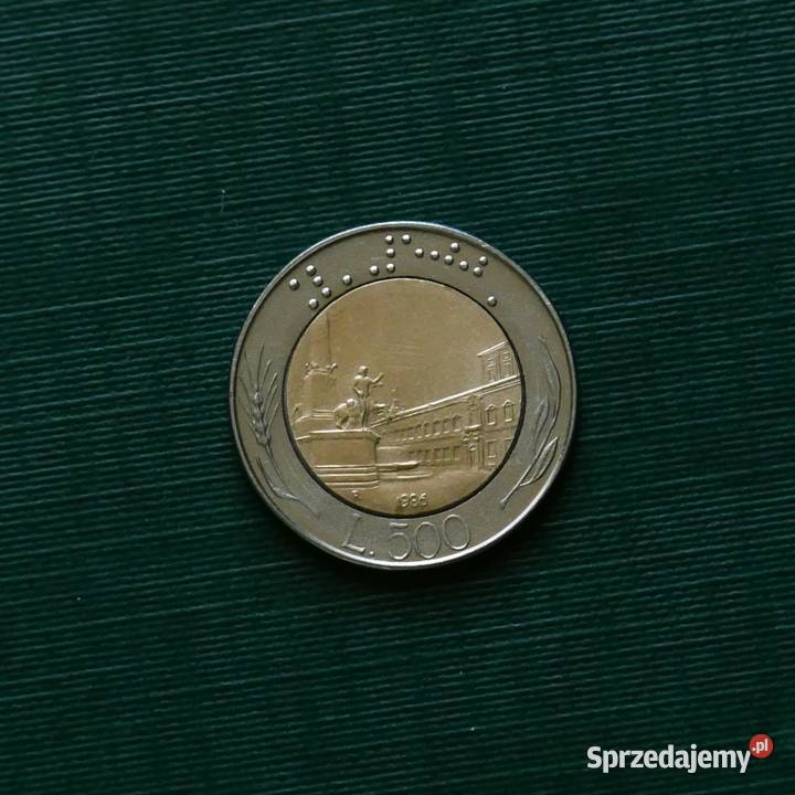 WŁOCHY 500 lirów 1986r Gliwice