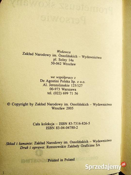 Ajschylos książki Bródno Warszawa