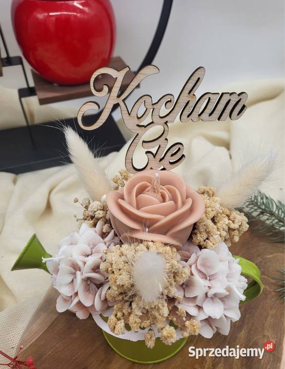 Flowerbox ze świec sojowych zapachowych Prezent Piotrków Trybunalski