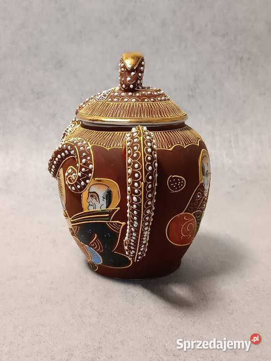 Kutani Satsuma Cukiernica Japonia Motyw Jawor