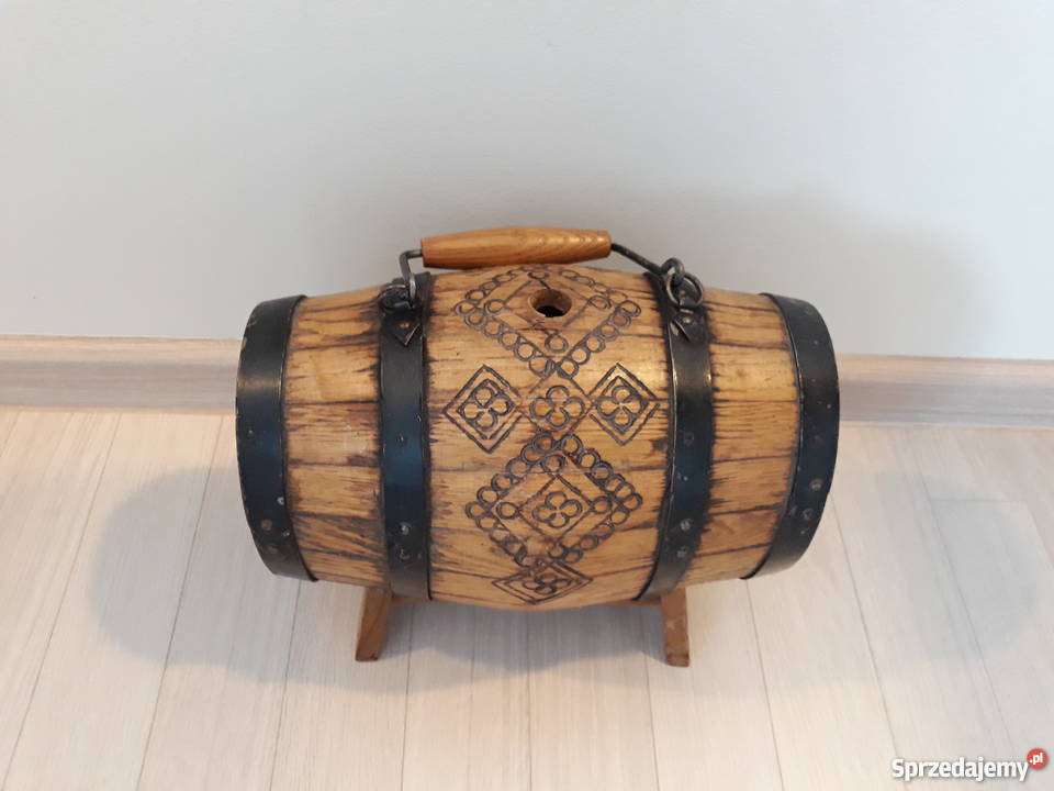 beczułka drewniana unikatowa ozdoba dekoracja Gdańsk