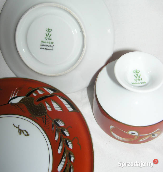 filiżanka trio vintage UNIKAT Wallendorf Bartków