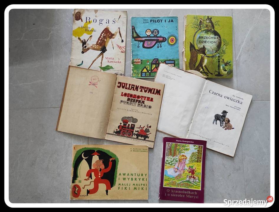 Stare książki książeczki dzieci wierszyki bajki