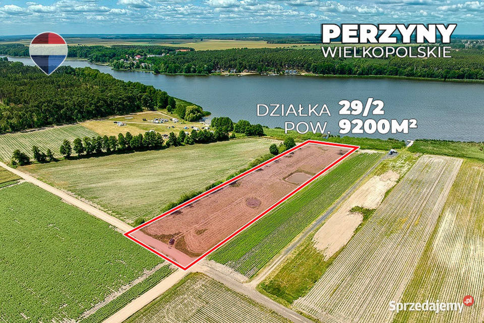 Działka inwestycyjna Jeziorem Zbąszyńskim Perzyny