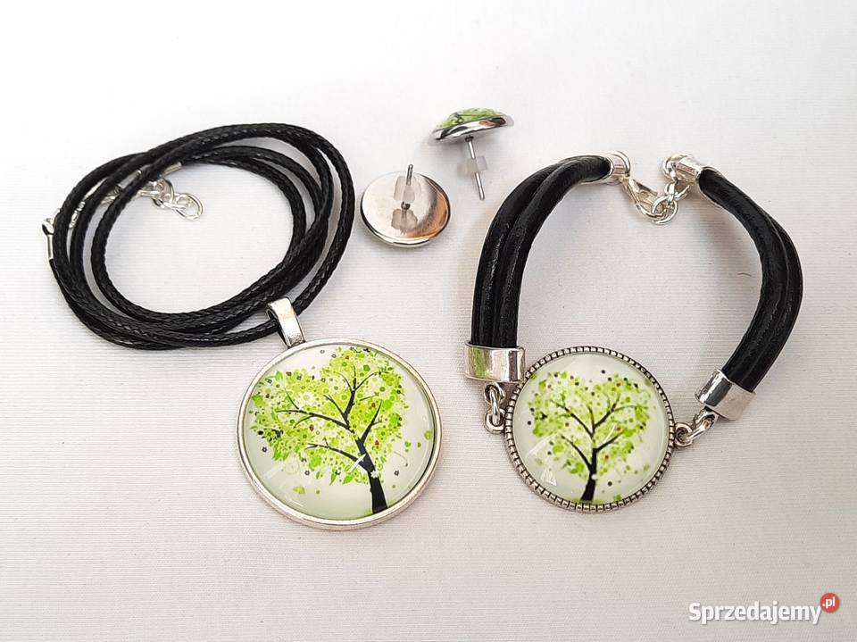 Zestaw grafika pod szkłem wisiorek bransoletka łódzkie Łódź sprzedam