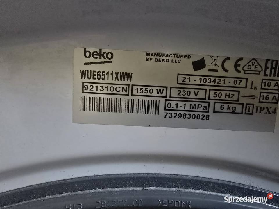 Pralka Beko Sprawna sprzedam