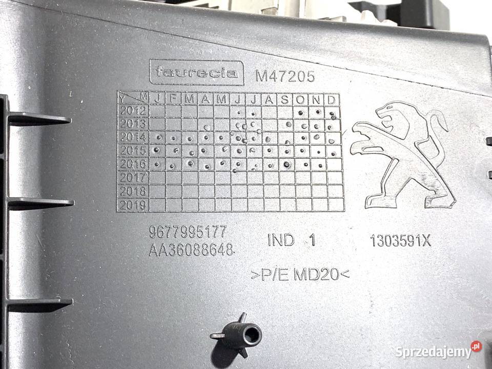 SCHOWEK PASAŻERA PEUGEOT 308 II Hatchback 1321 osobowe Motoryzacja podkarpackie