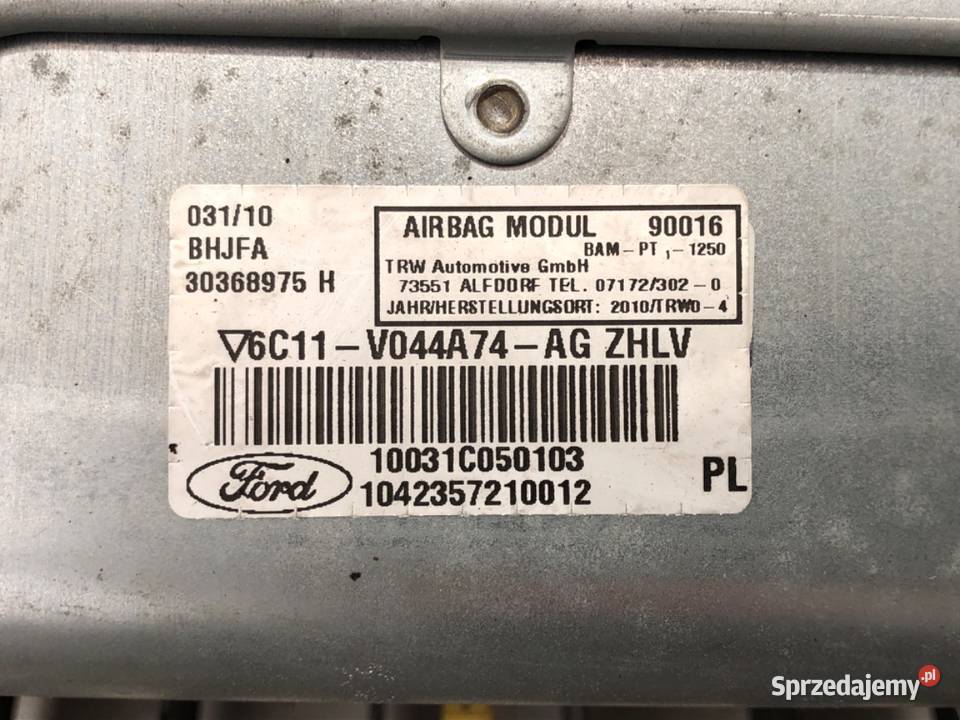 PODUSZKA POWIETRZNA PASAŻERA FORD TRANSIT V osobowe