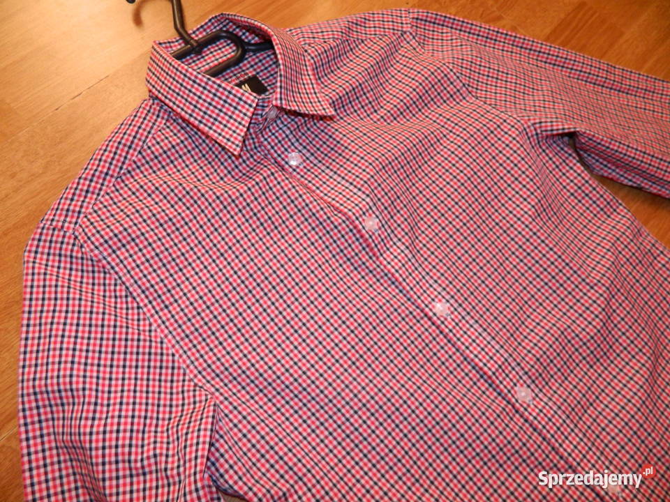 HM slimfit koszula w kratę S Odzież codzienna Trzebinia