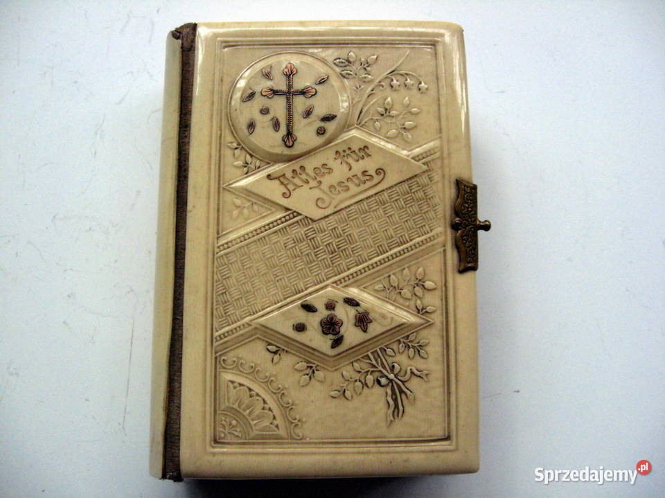 Modlitewnik XIX w oprawiony w kość Poznań