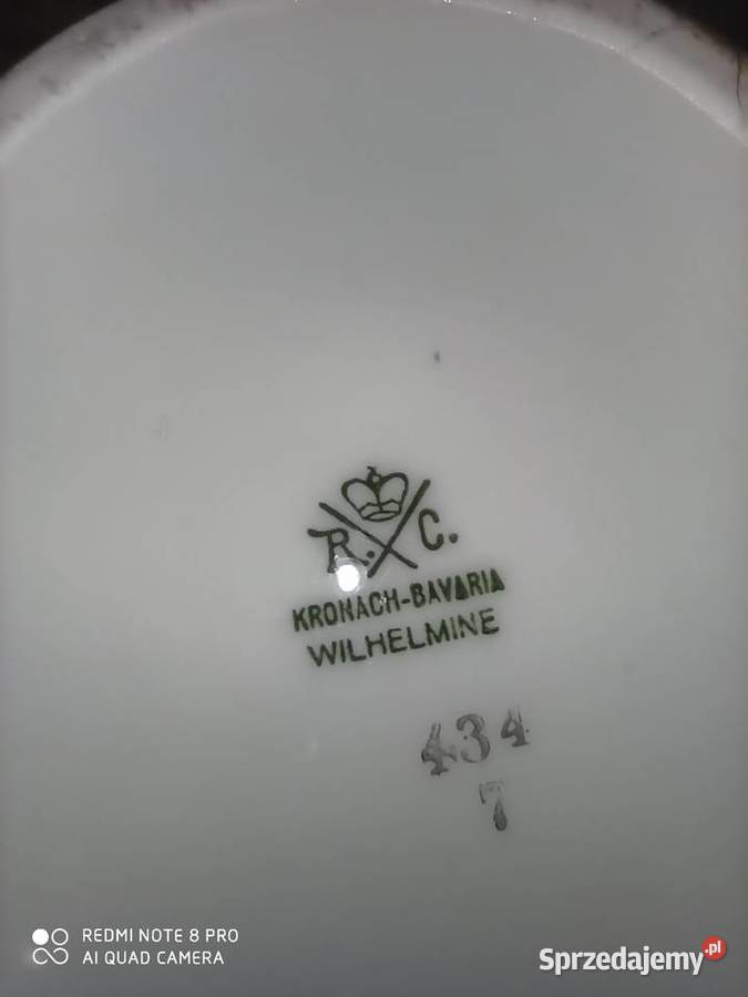 Dzbanek Rosenthal Wilhelmine KRONACH Bavaria Antyki, Sztuka, Kolekcje Gdańsk