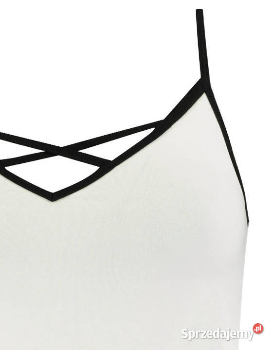 czarny biały top Tally Weijl xxs 32 bawełna Toruń