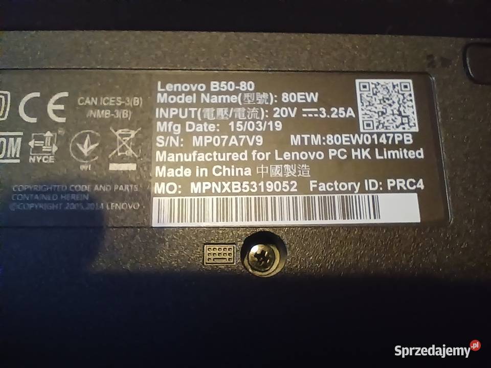 Lenovo G5080 sprawny Obsługa standardu 802.11n  Zabrze
