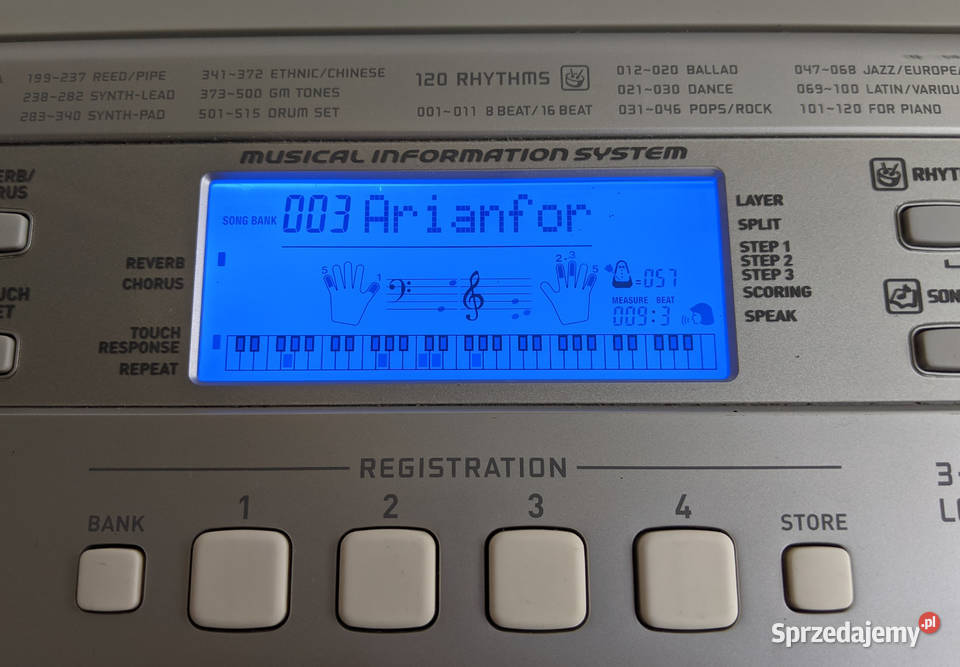 Keyboard CASIO CTK 810 z USB 515 barw Lubin