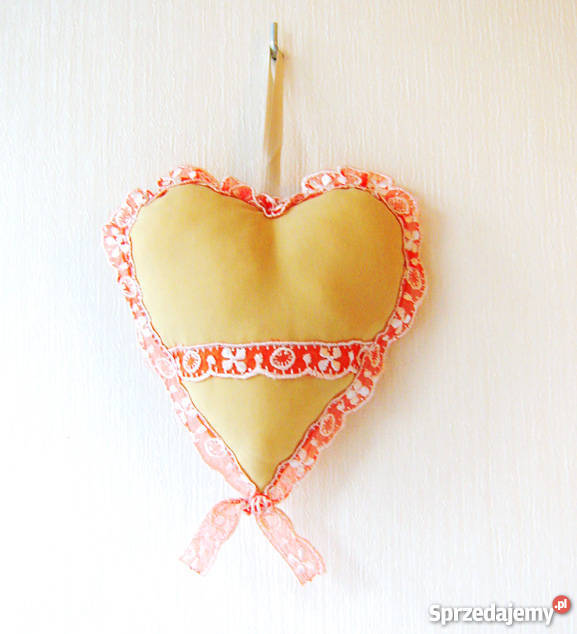 serduszko beżowe romantyczne beżowy Dekoracje i ozdoby śląskie Katowice