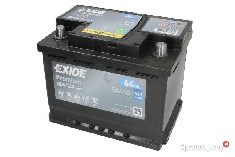AKUMULATOR EXIDE PREMIUM 64AH 640A EN PRAWY osobowe dolnośląskie Lubin sprzedam
