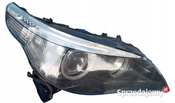 LAMPA PRAWY PRZÓD EUROPA XENON BMW 5 E60 E61 osobowe Nowy Tomyśl