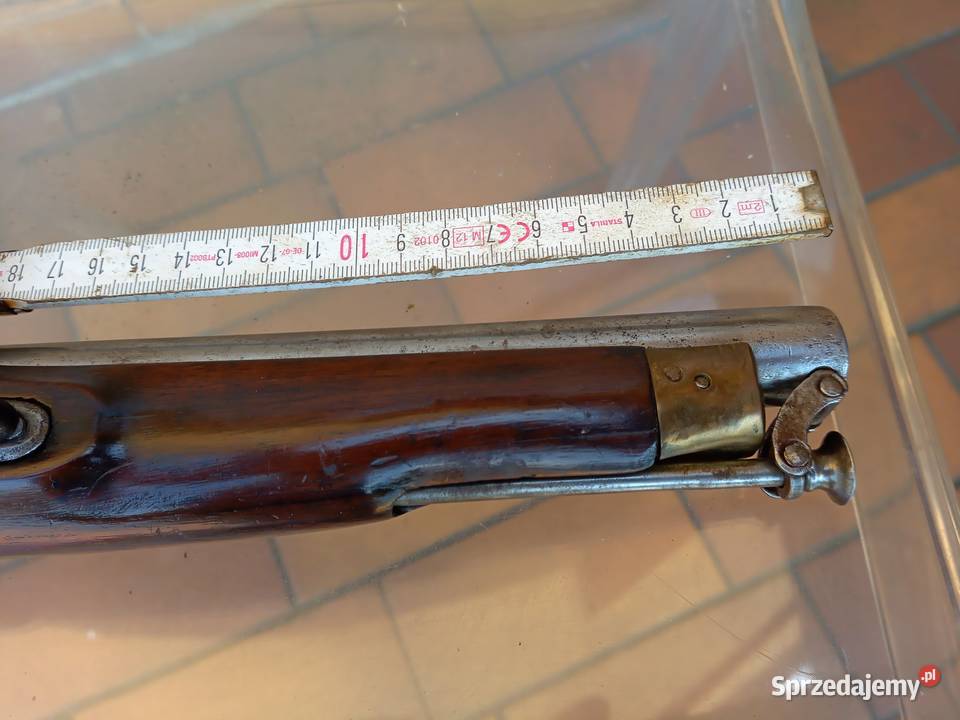 Pistolet czarnoprochowy skałkowy angielski Czaplinek