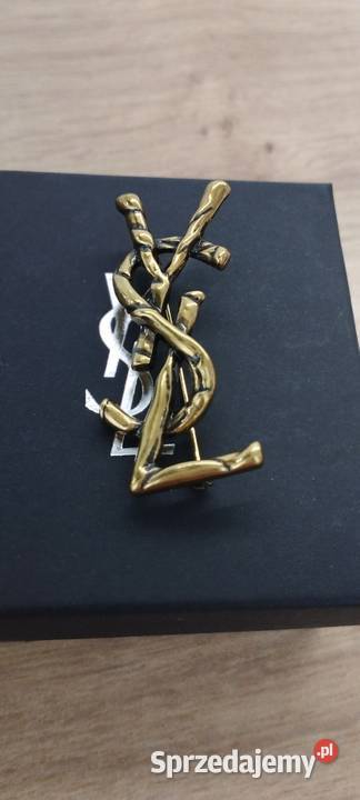 Używana broszka YSL Saint Laurent Paris w Warszawa