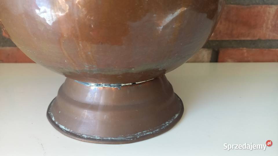 Pojemnik miedziany Osłonka na doniczkę Doniczka zachodniopomorskie Gawroniec