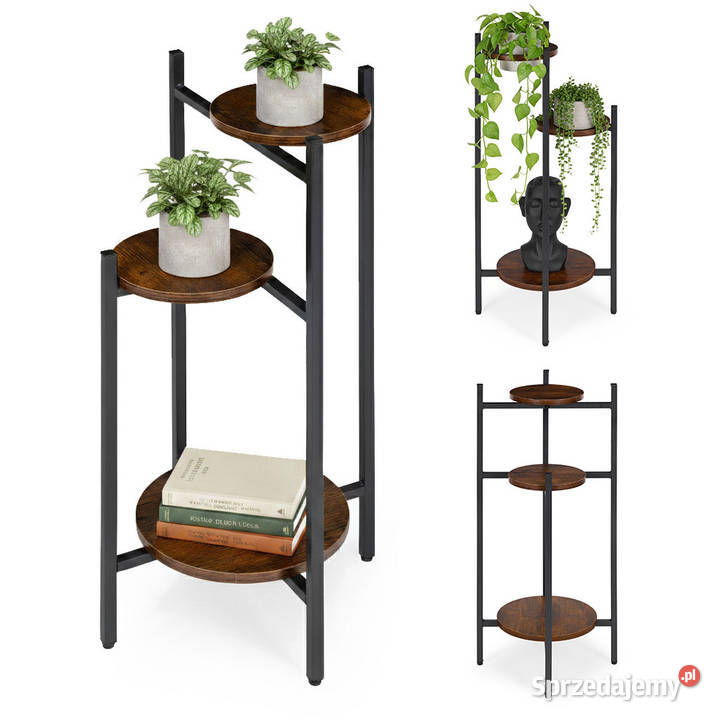 Kwietnik stojący stojak na kwiaty ozdoby 3 Smogorzów