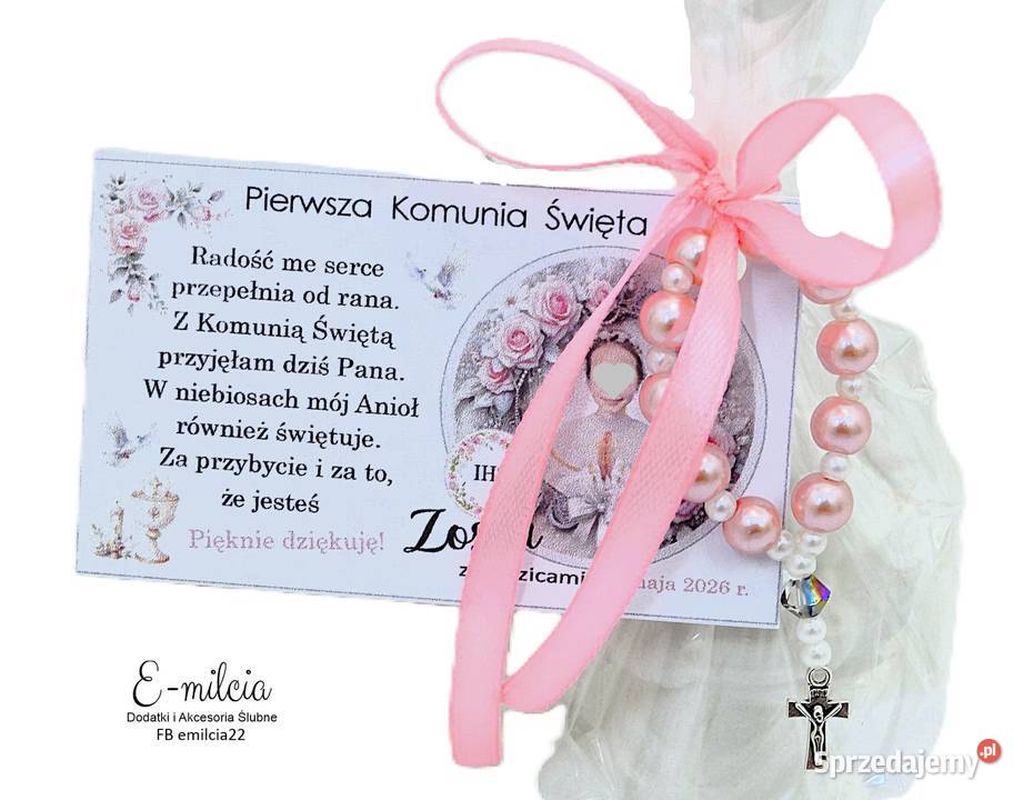 PODZIĘKOWANIE GOŚCI ANIOŁEK DZIESIĄTKA RÓŻAŃCA