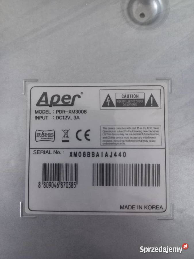 Rejestrator Aper monitoring Warszawa