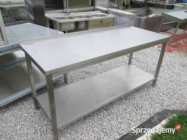 STÓŁ GASTRONOMICZNY Z PÓŁKĄ PRZYŚCIENNY 1807085 Gastronomia Ostrów Wielkopolski