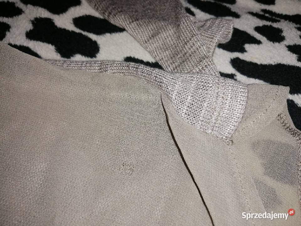 ORSAY s xs bluzka bluzeczka koszulka łączenie długi Leszno