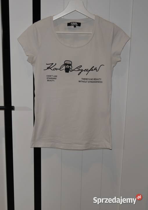 Karl Lagerfeld fajna bluzka gumowane logo 36 S Wrocław