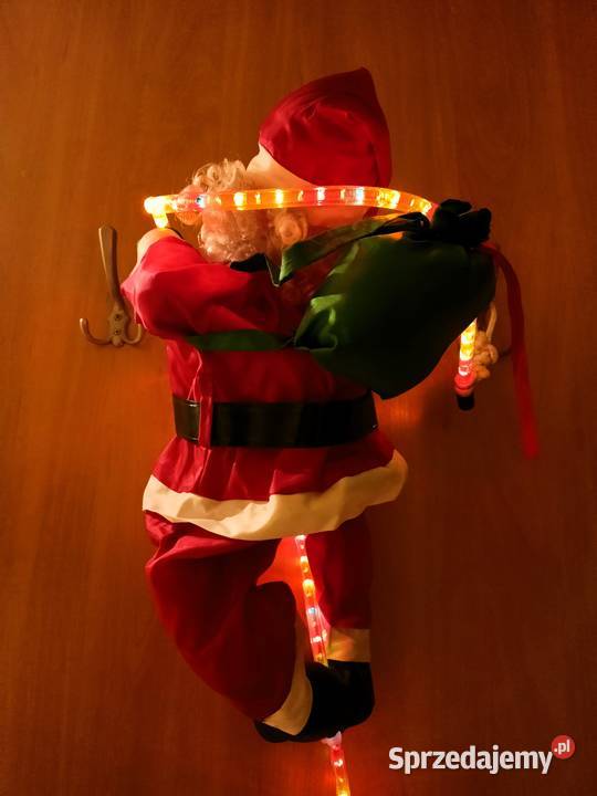 Mikołaj wspinający się linie z wężem led Tarnobrzeg