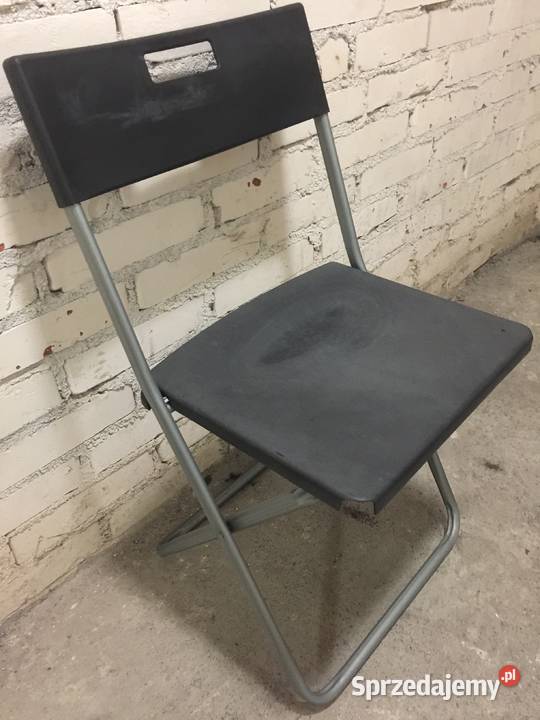 KRZESŁO Składane IKEA GUNDE Czarne 00217797 dolnośląskie Wrocław