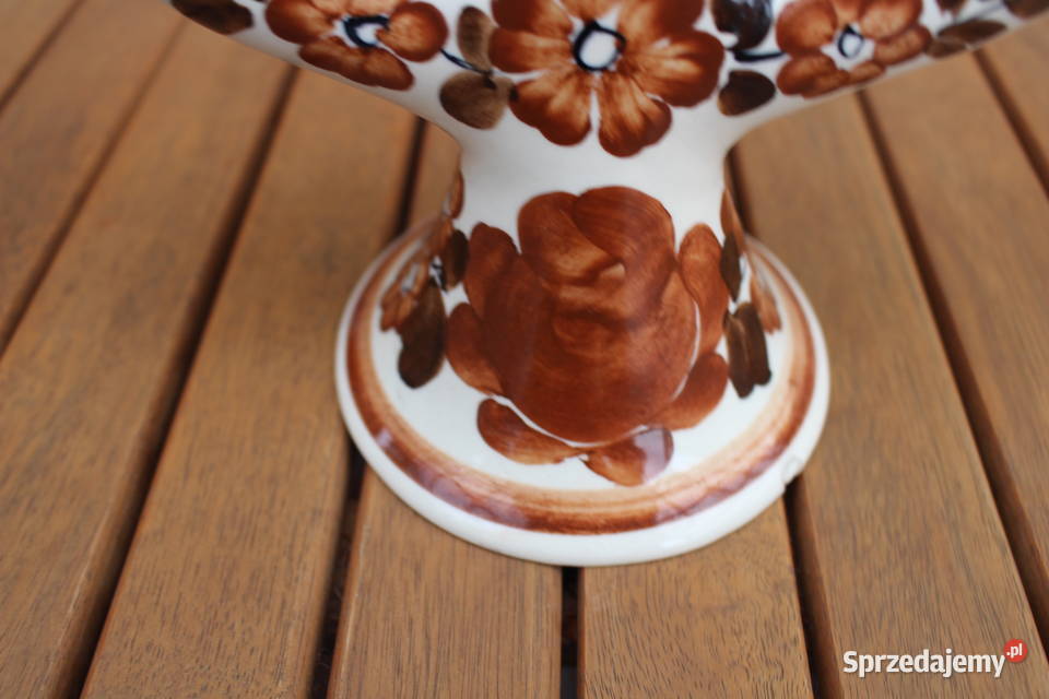 fajansowy świecznik Kalisz