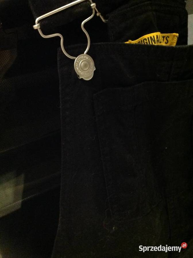 Spodnie Ogrodniczki Czarne Jeans Damskie Nowa Sól