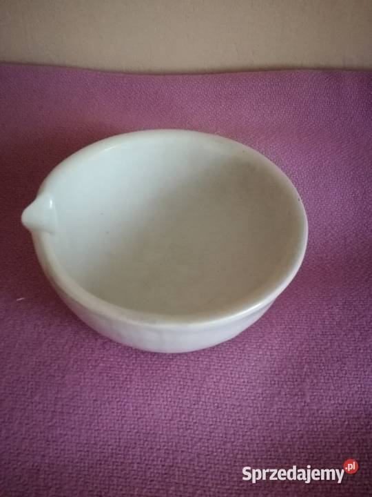 Moździerz porcelanowy z wylewem laboratoryjny fi łódzkie Łódź