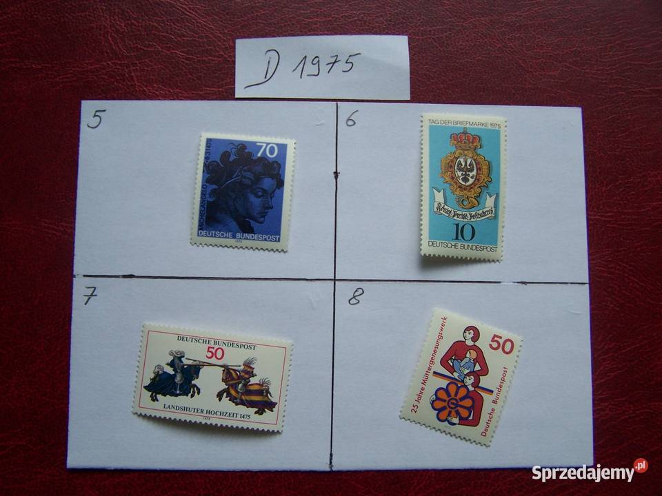 Niemcy 1975 MNH Znaczki z roczników WYBIERAJ śląskie