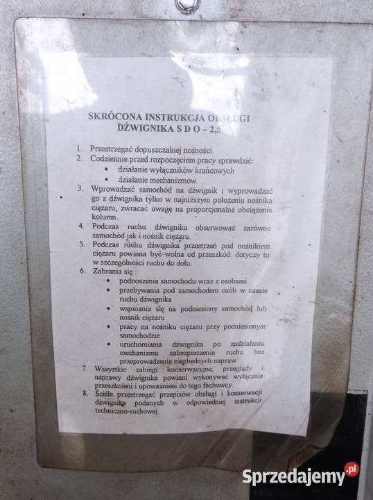 Podnosnik jednokolumnowy CARLIFT ostrów 25T Podnośniki kolumnowe Warszawa