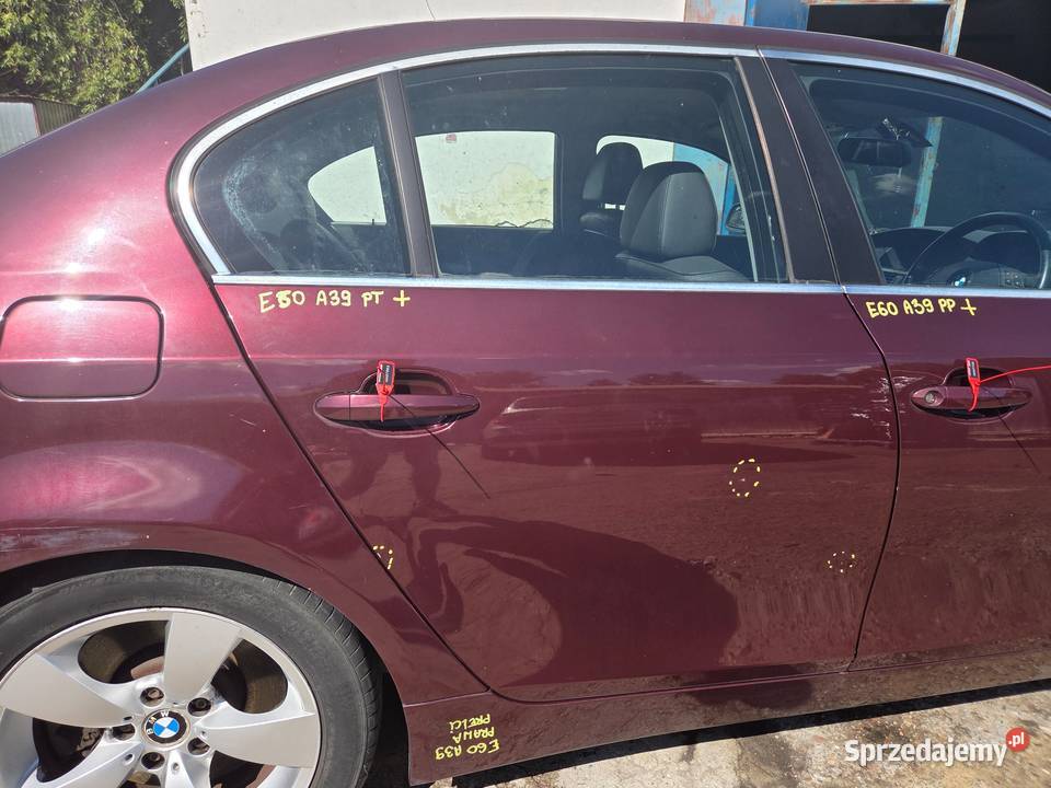 DRZWI PRAWE TYLNE BMW E60 A393 BARBERAROT Strzyżewice