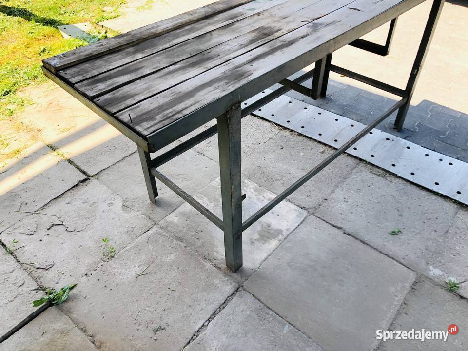 Stół warsztatowy metalowy falbanek 190 x 58 Justynów