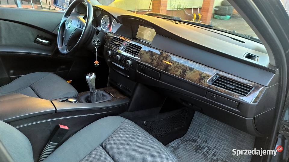 BMW e60 530D Czarna Sedan Manual Led Ringi Xenon Toruń