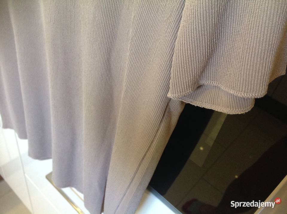 Bluzka Nude Damska ZARA S Nowa brązowy/beżowy Odzież damska