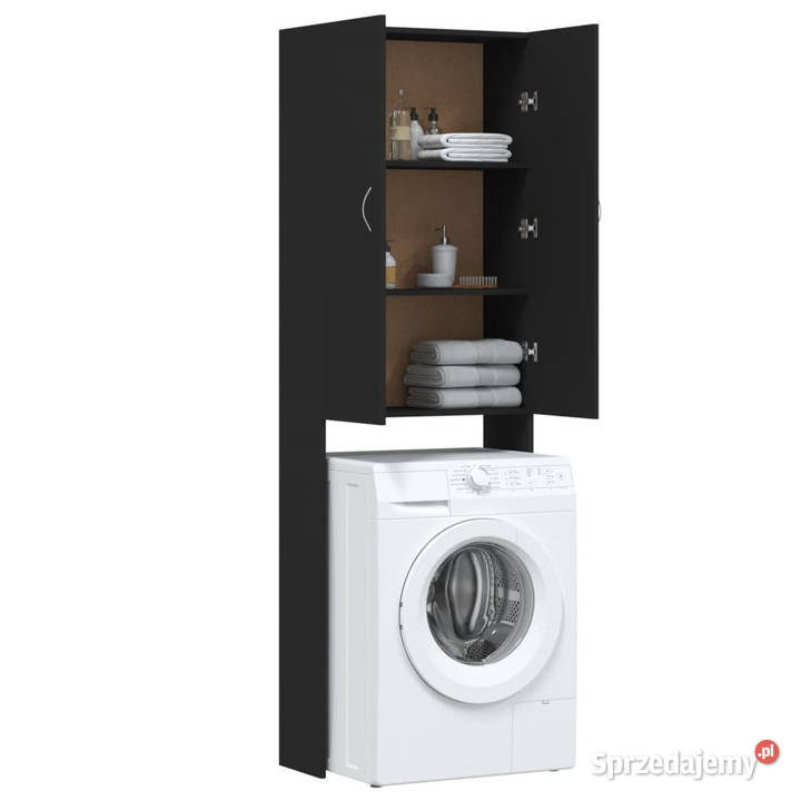 Szafka na pralkę czarna 64 x 255 x 190 WM808414 Warszawa