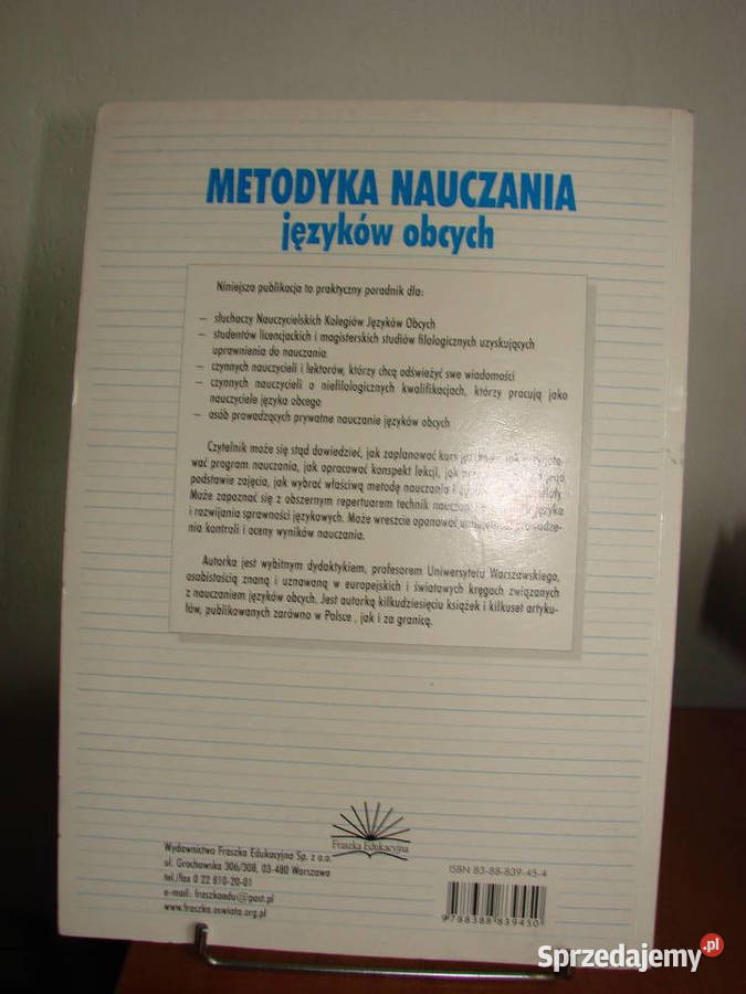Metodyka nauczania języków obcych h Komorowska Książki do nauki języka obcego Pruszcz Gdański