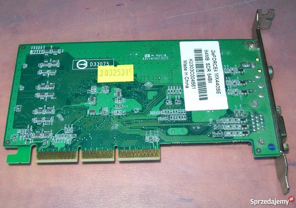 KARTA GRAFICZNA GEFORCE4 MX440SE 64MB Poznań