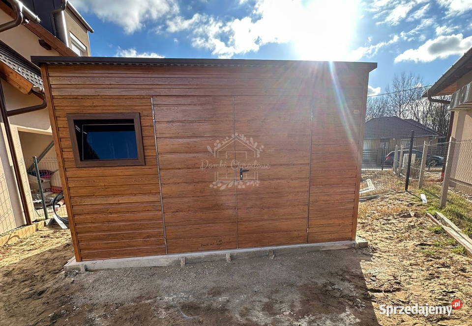 Schowek domek ogrodowy 4x25m okno drewnopodobny Radom