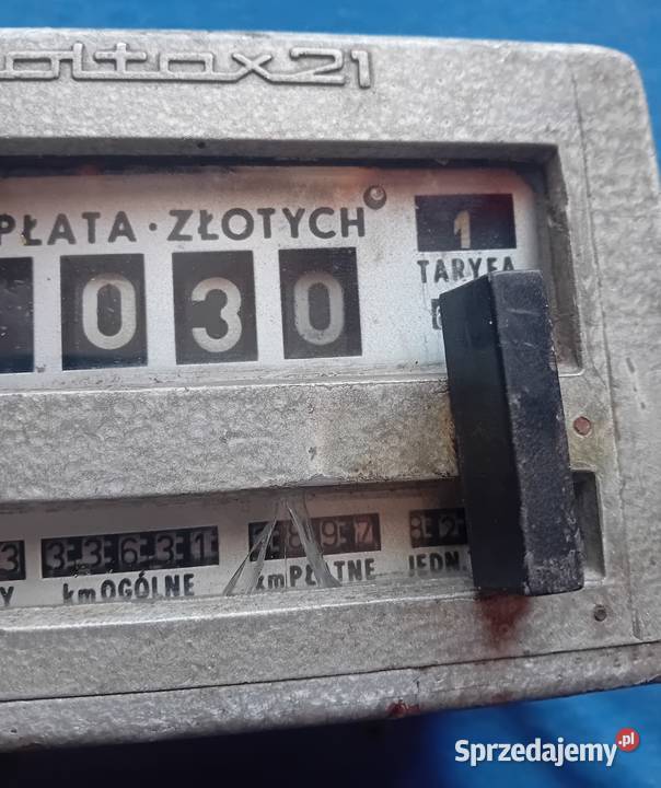 Taksometr Poltax 21 PoWoGaz Poznań PRL wielkopolskie Koźminek sprzedam
